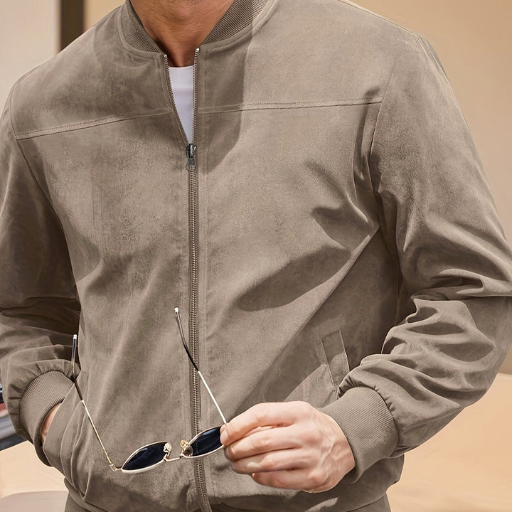 Vintage Wildleder-Optik Herren Jacke