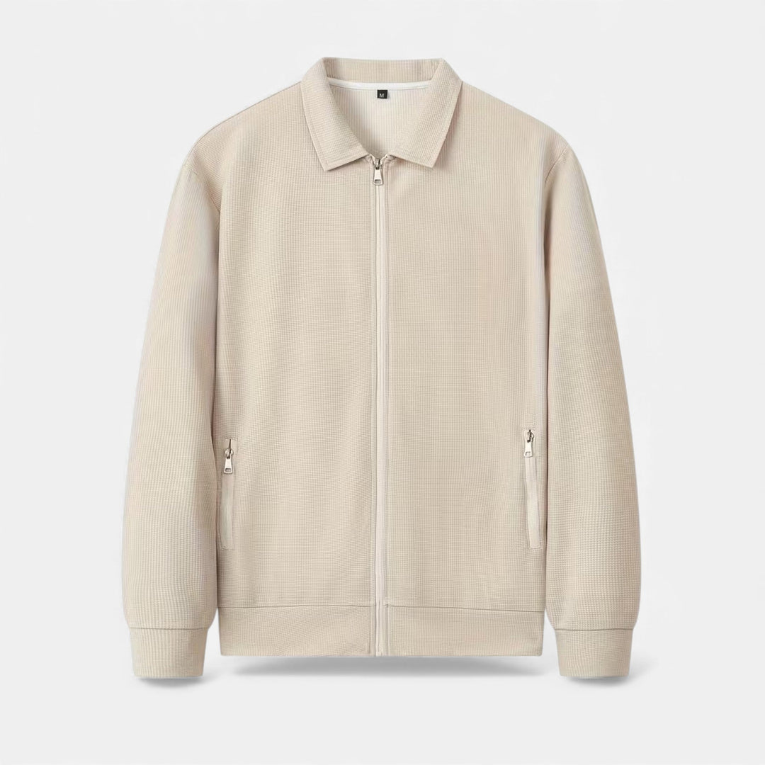 Zweiteiliges Waffel-Strick Herren Freizeitoutfit