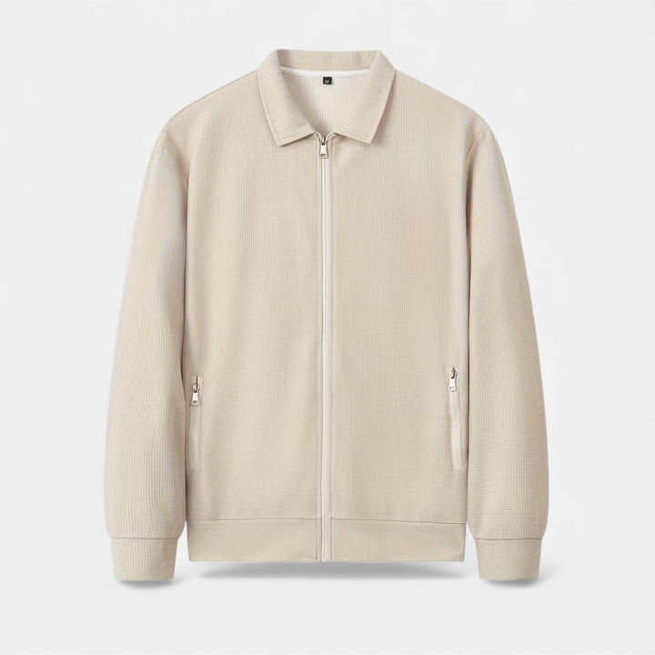 Zweiteiliges Waffel-Strick Herren Freizeitoutfit