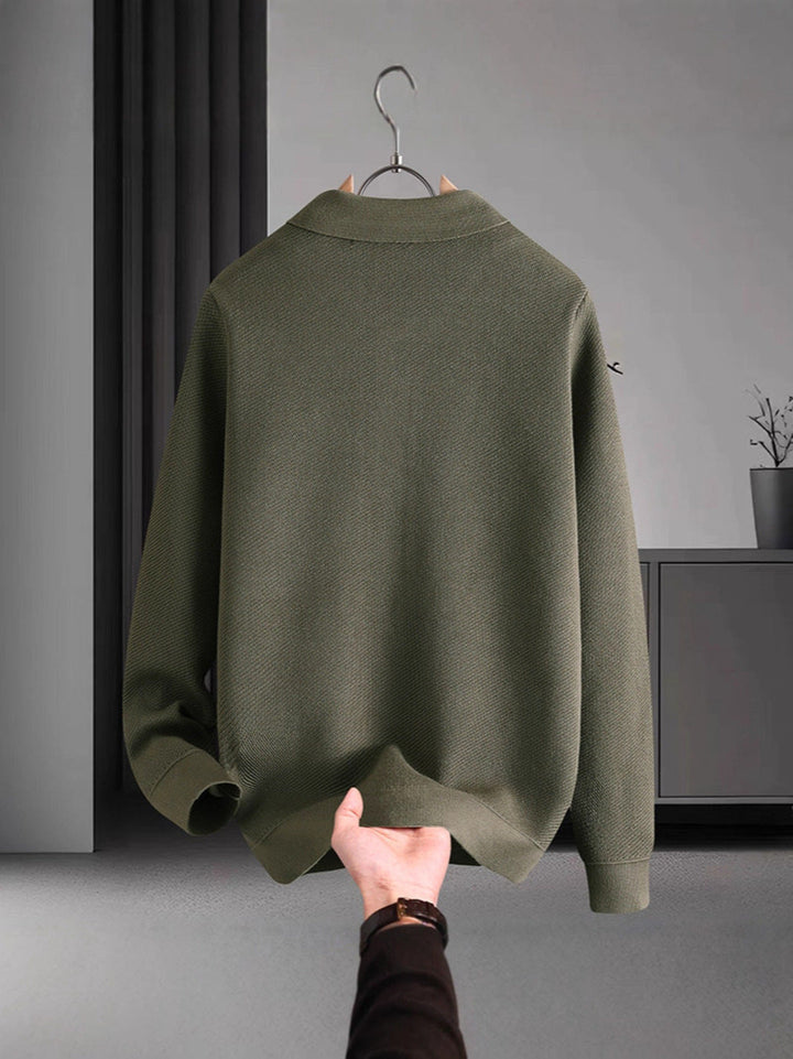 Warme Herren Strickjacke - Dick Gestrickt und Windresistent für Herbst und Winter