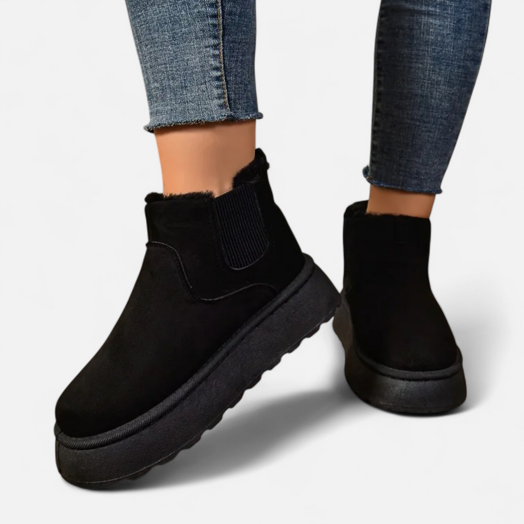 Warme Damen Plüsch Platform Ankle Boots