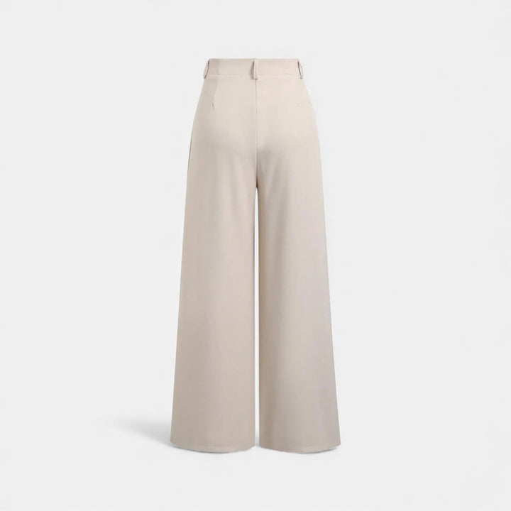 Elegante Jacquard-Plissee Damen Weite Hose
