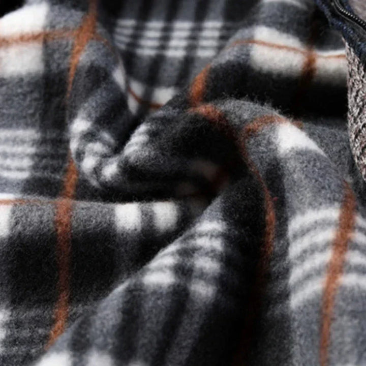 Klassische Strickjacke mit Reißverschluss Herren