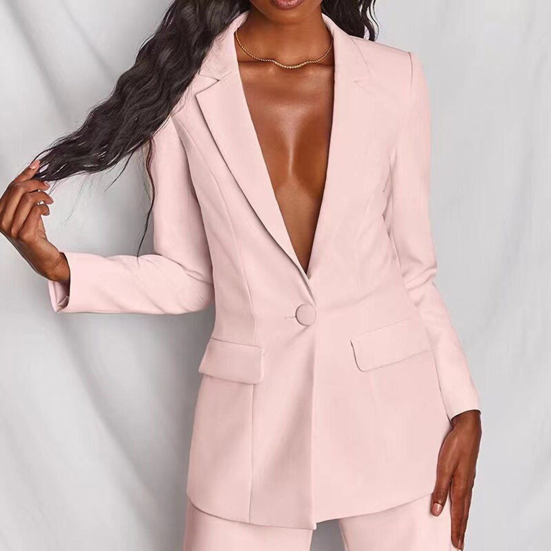 Elegantes Damen Blazer Set - Business Anzug mit Hose für formelle Anlässe