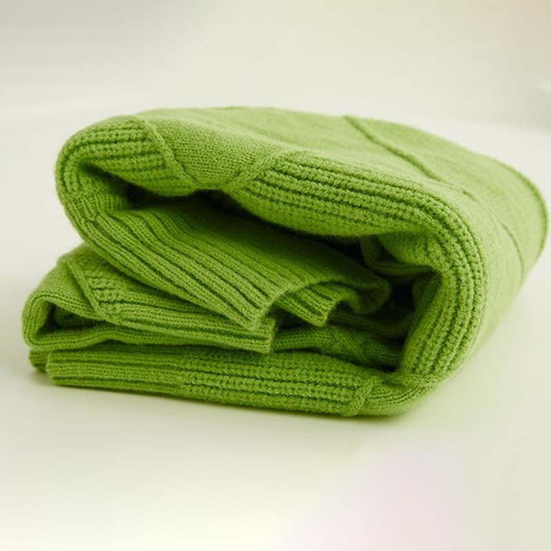 Strukturierter Damen Rollkragenpullover mit geometrischem Muster - Weich und Elegant