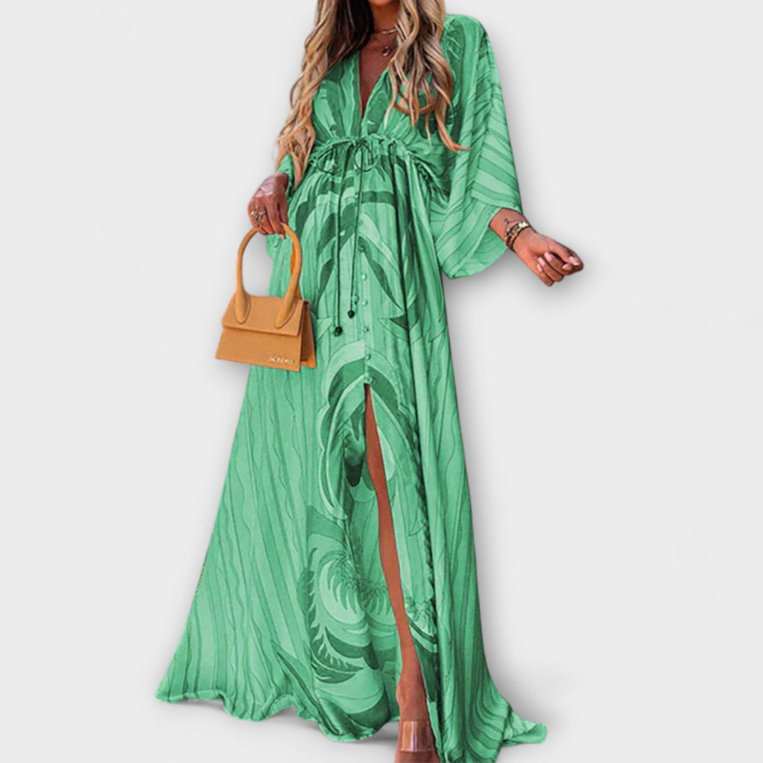 Buntes Damen Kleid mit lebhaften Farben - Schmeichelhafte Silhouette