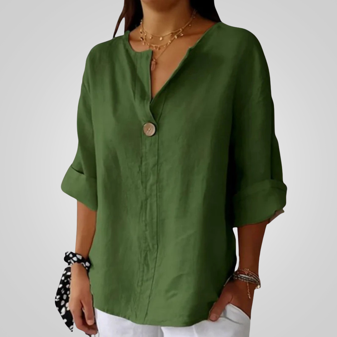 Leichtes Damen Leinenhemd - Atmungsaktiv und Luftig für Sommer