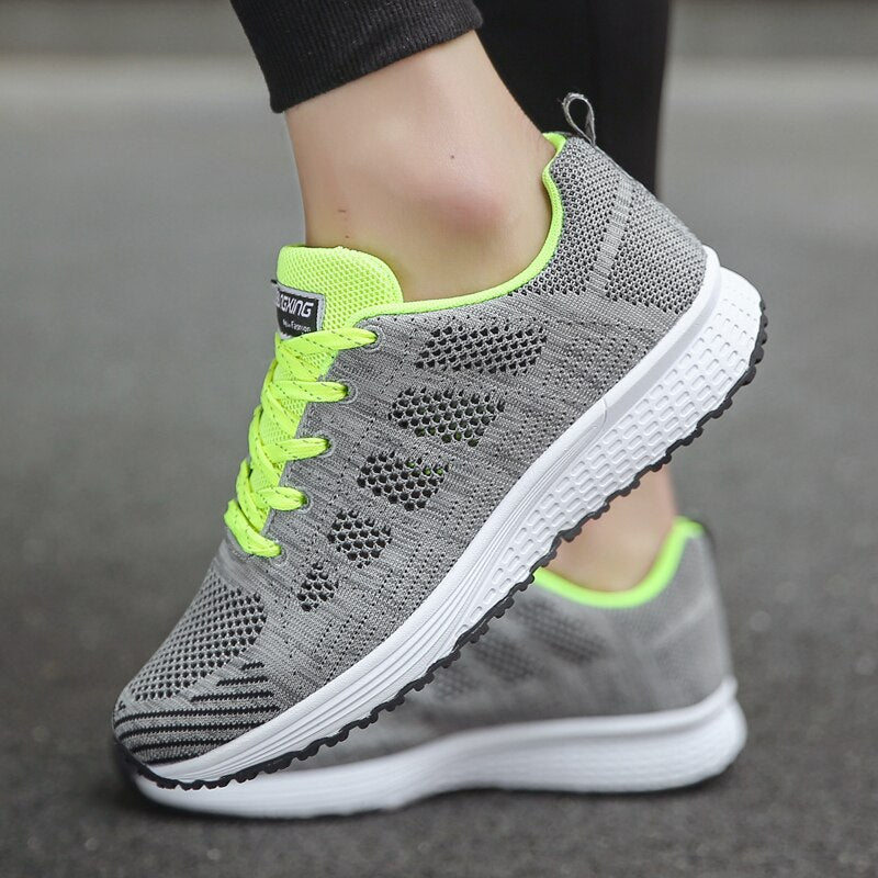 Ergonomische Damen Freizeitschuhe - Leichte Sneaker mit Atmungsaktivem Material