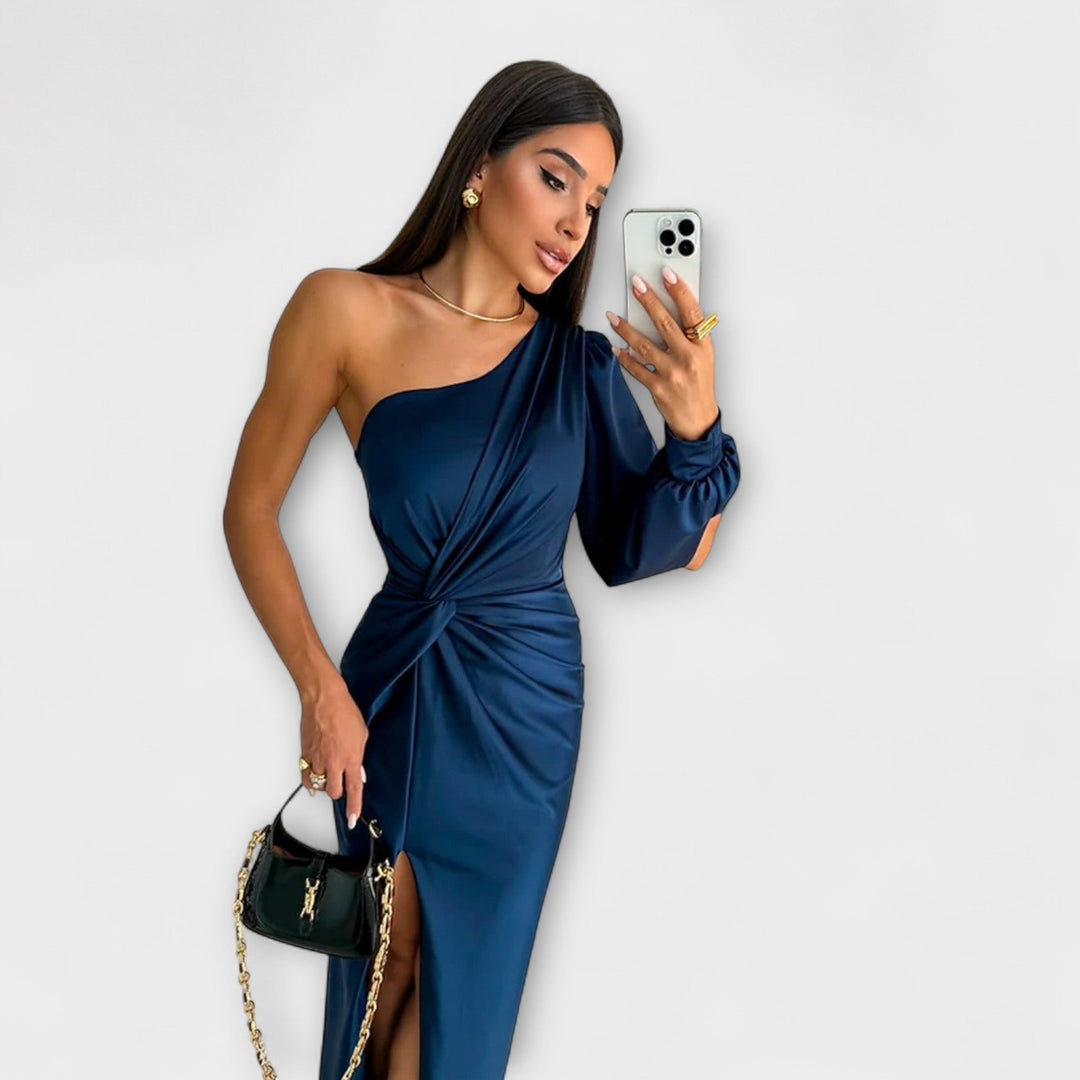 Elegantes Damen Kleid mit Rundhalsausschnitt - Zeitlos und Vielseitig