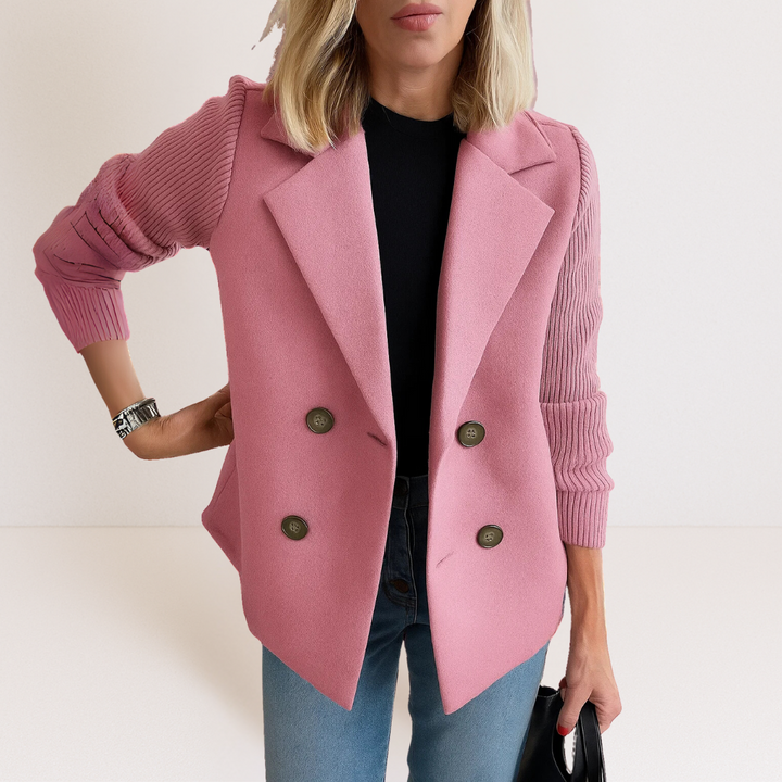 Eleganter Damen Freizeitblazer mit Doppelreihen-Verschluss