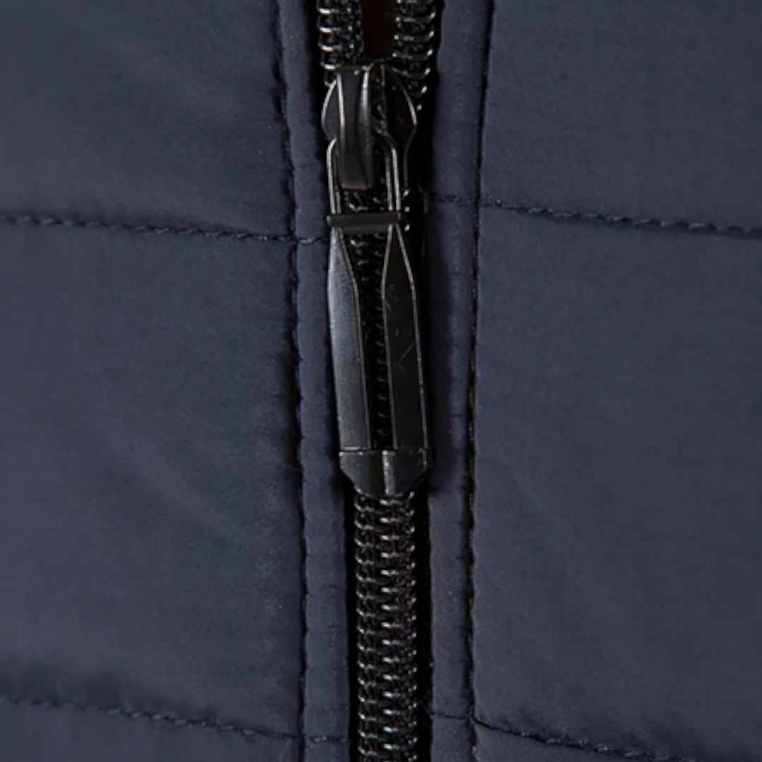 Warme Fleece Patchwork Jacke mit Stehkragen für Herren