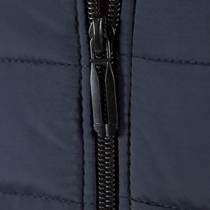 Warme Fleece Patchwork Jacke mit Stehkragen für Herren