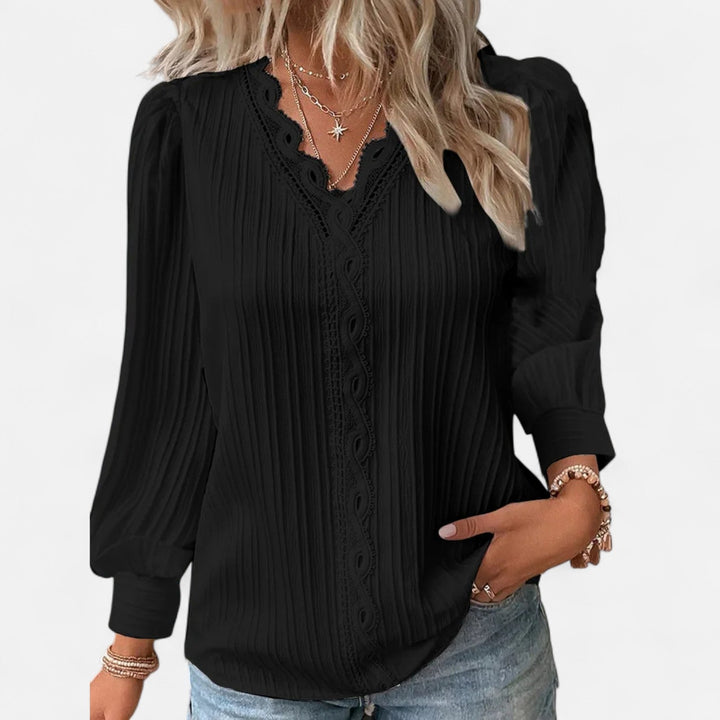 Elegante Chic Blouse Damen – Taillierte Silhouette, Mühelose Eleganz