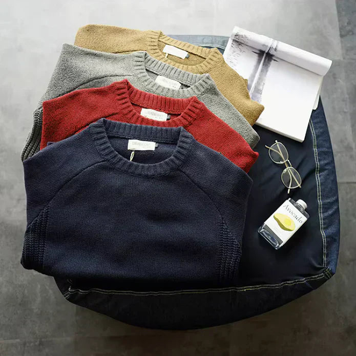 Klassischer Herren Alpin-Pullover - Warmer Strickpullover für Winter