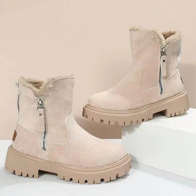 Gefütterte elegante Damen Stiefeletten