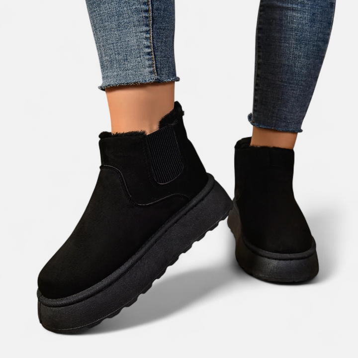 Warme Damen Plüsch Platform Ankle Boots