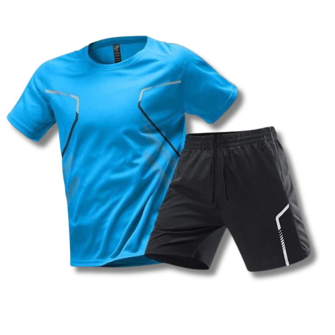Atmungsaktives Herren Sport-Set - T-Shirt und Shorts für Training und Fitness