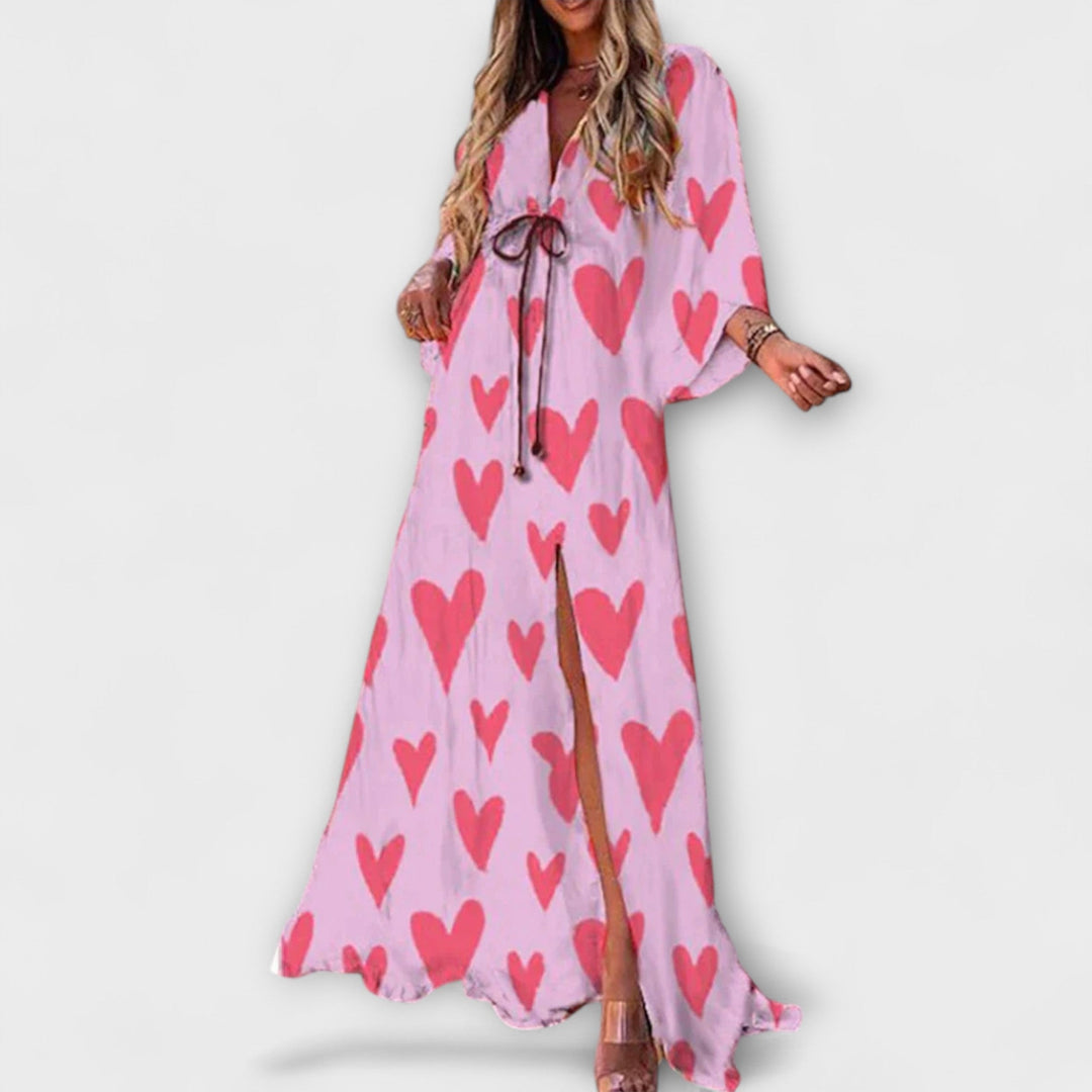 Buntes Damen Kleid mit lebhaften Farben - Schmeichelhafte Silhouette