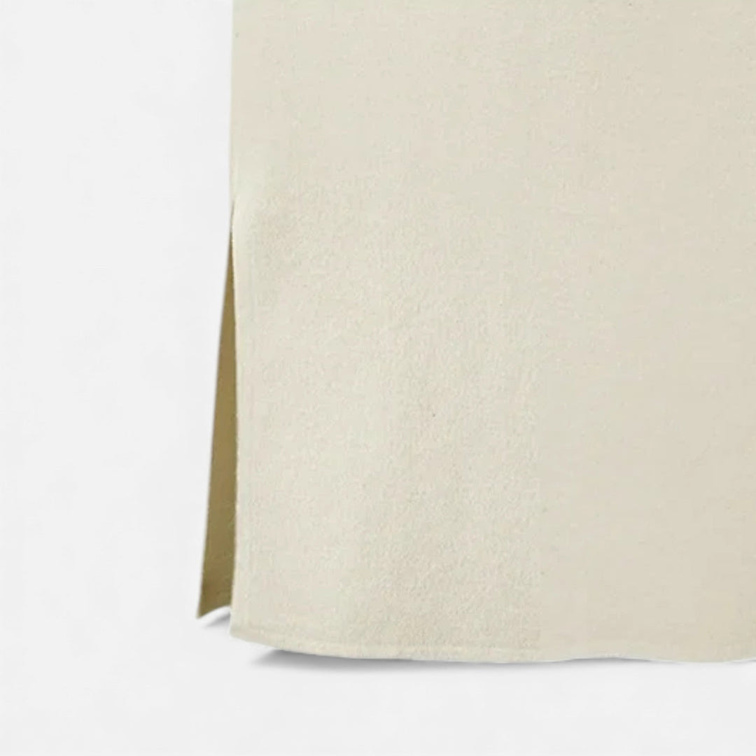 Eleganter Woll A-Linien Midi Rock für Damen