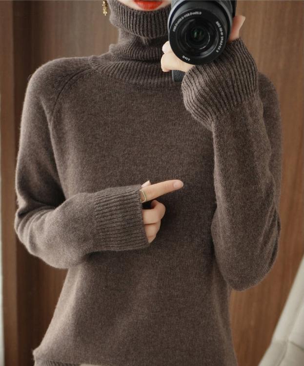 Luxuriöser Kuscheliger Damen Strickpullover aus Kaschmir