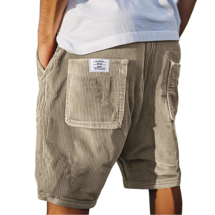 Elegante Herren Samt-Shorts