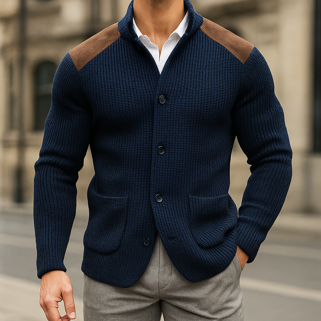 Eleganter Herren Strickblazer - Komfortabel und Vielseitig für Business und Freizeit