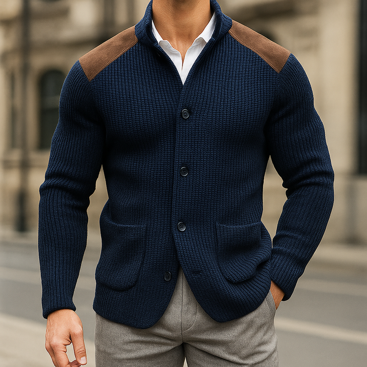 Eleganter Herren Strickblazer - Komfortabel und Vielseitig für Business und Freizeit