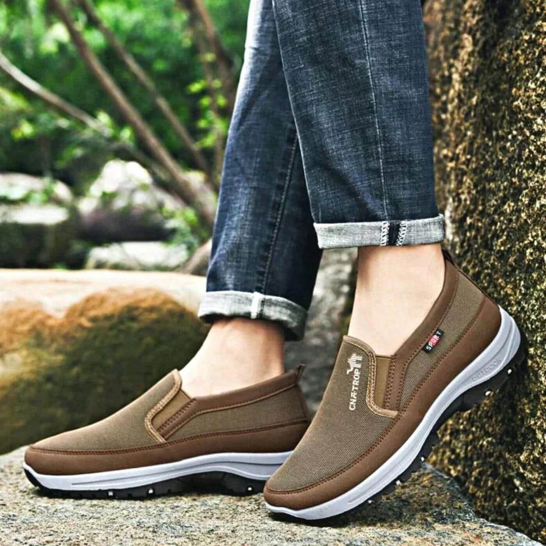 Orthopädische Herren Komfortschuhe - Ergonomische Einlegesohlen und Premium Leder