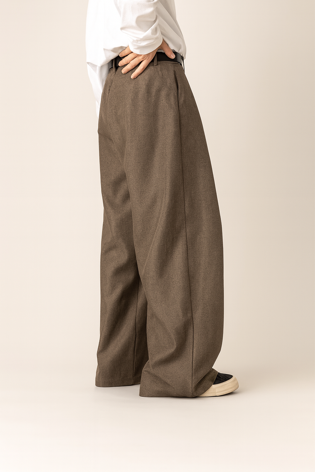 Elegante Plissée Hose mit hoher Taille für Herren