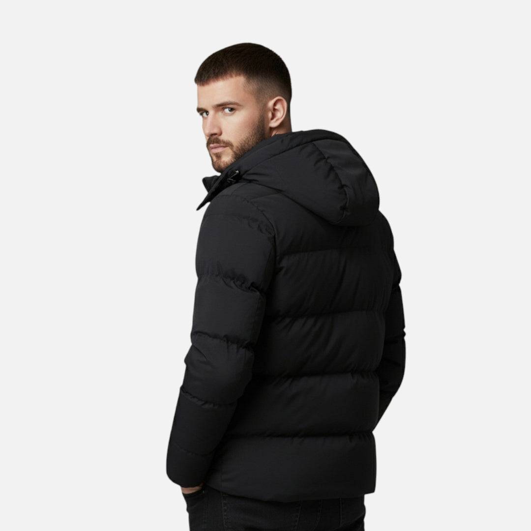 Warme Gesteppte Herren Daunenjacke mit Kapuze für den Winter