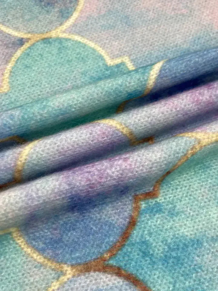 Eleganter Mehrfarbiger Pullover für Damen mit Glitzermuster