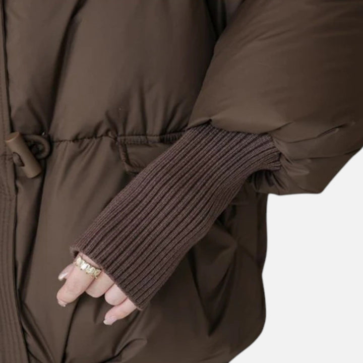 Elegante Winterjacke mit Fellkragen und Daunenfüllung für Damen