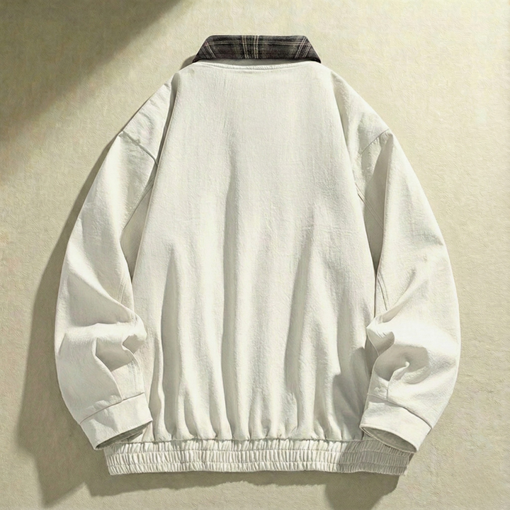 Robuste Herren Layered Jacke mit Karodetails