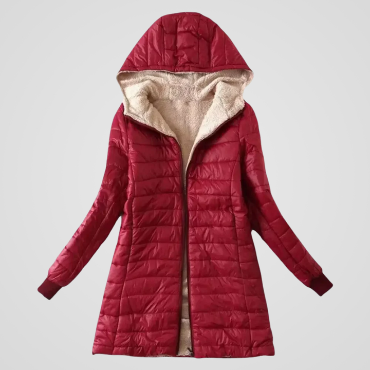 Gefütterte Sherpa Winter Damen Mantel