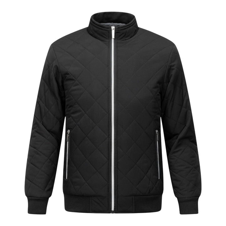 Gesteppte Warme Herren Winterjacke mit Fleecefutter