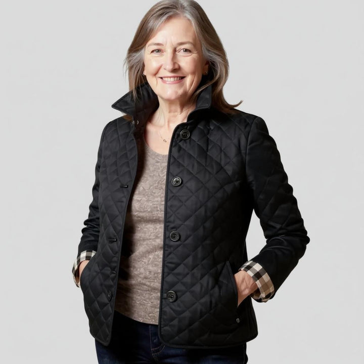 Damen Steppjacke mit Umlegekragen - Leichte Winterjacke