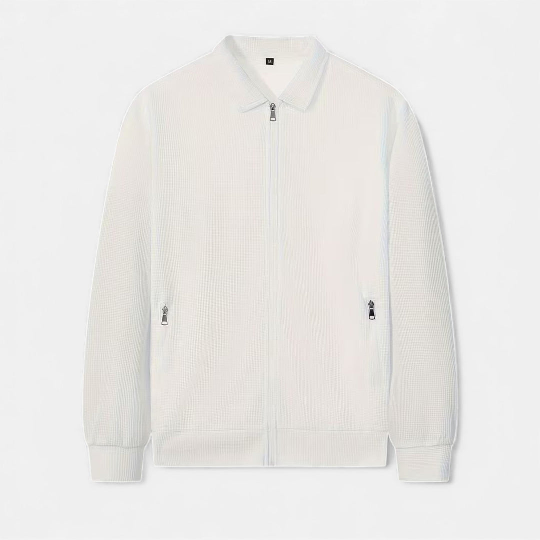 Zweiteiliges Waffel-Strick Herren Freizeitoutfit