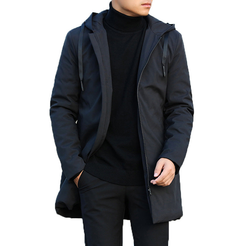 Moderne Herren Winterjacke mit Kapuze - Winddicht und Warmgefüttert