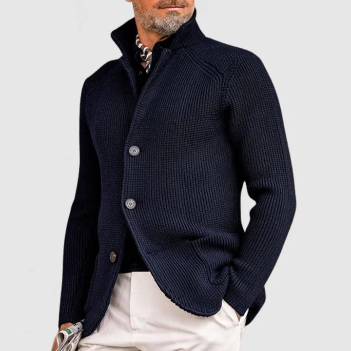 Klassische Strickjacke mit Knopfleiste für Herren
