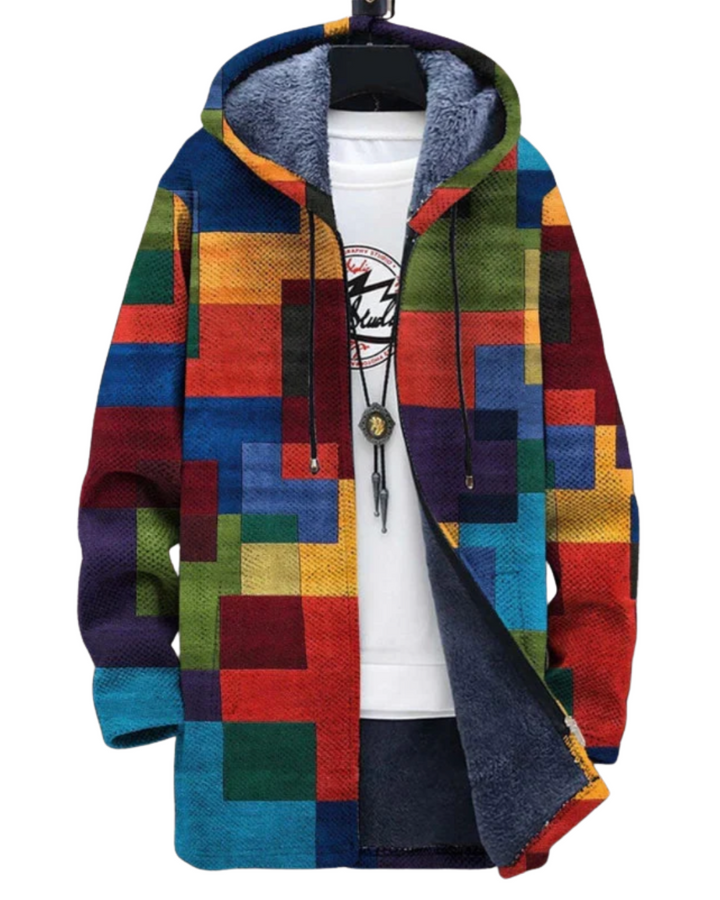 Luxuriöse Handgestrickte Herren Strickjacke