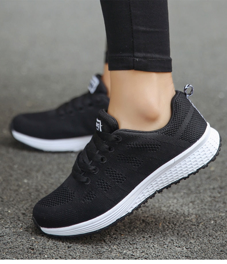 Ergonomische Damen Freizeitschuhe - Leichte Sneaker mit Atmungsaktivem Material