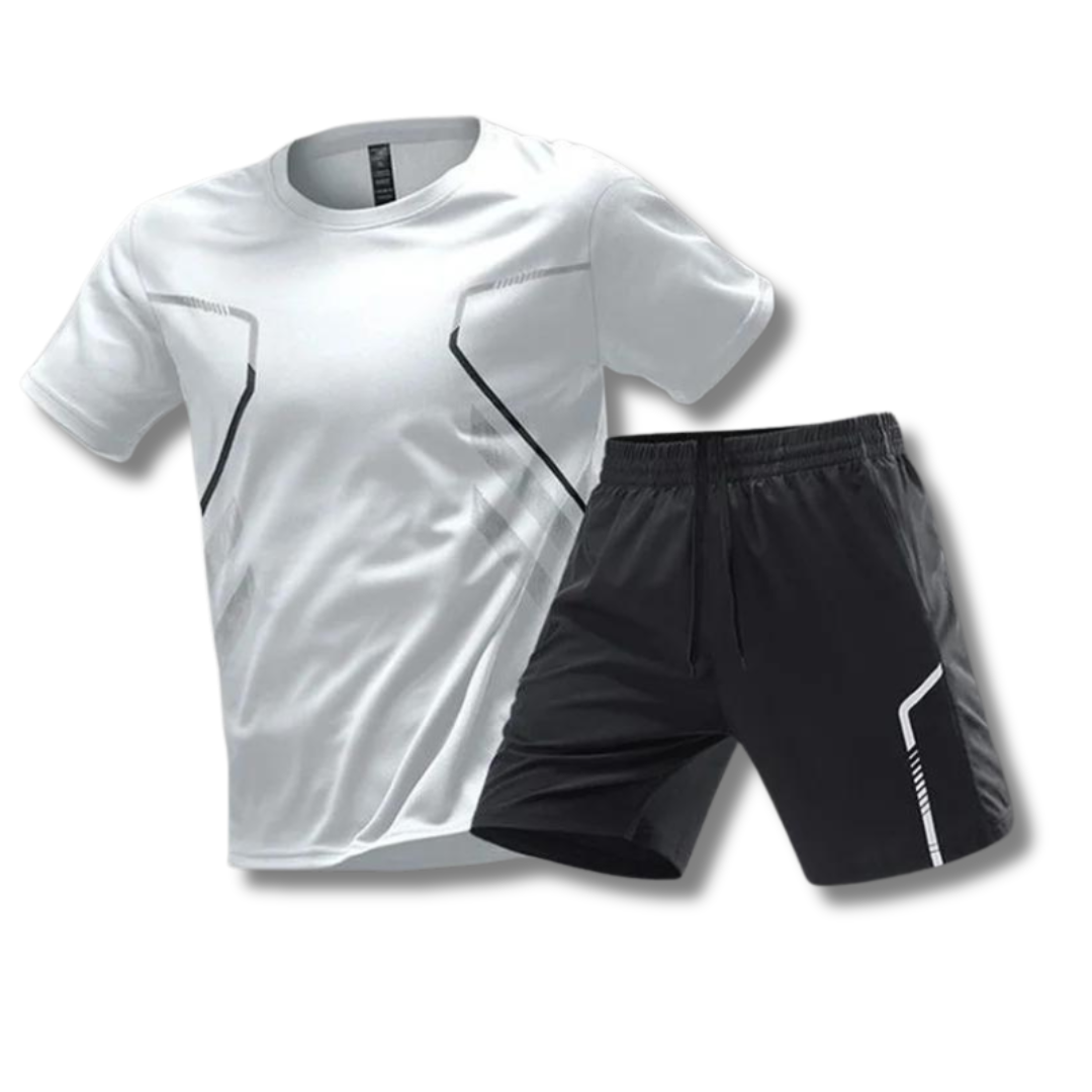 Atmungsaktives Herren Sport-Set - T-Shirt und Shorts für Training und Fitness