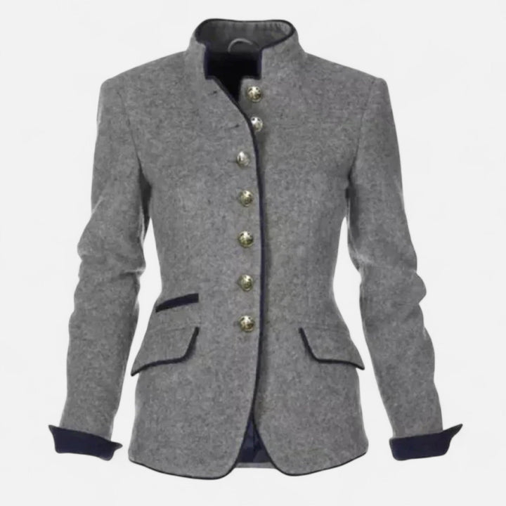 Eleganter Doppelreihiger Damen Woll-Blazer