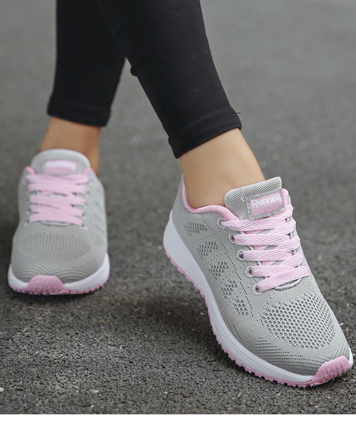 Ergonomische Damen Freizeitschuhe - Leichte Sneaker mit Atmungsaktivem Material