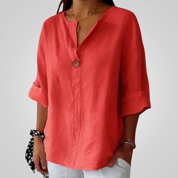 Leichtes Damen Leinenhemd - Atmungsaktiv und Luftig für Sommer