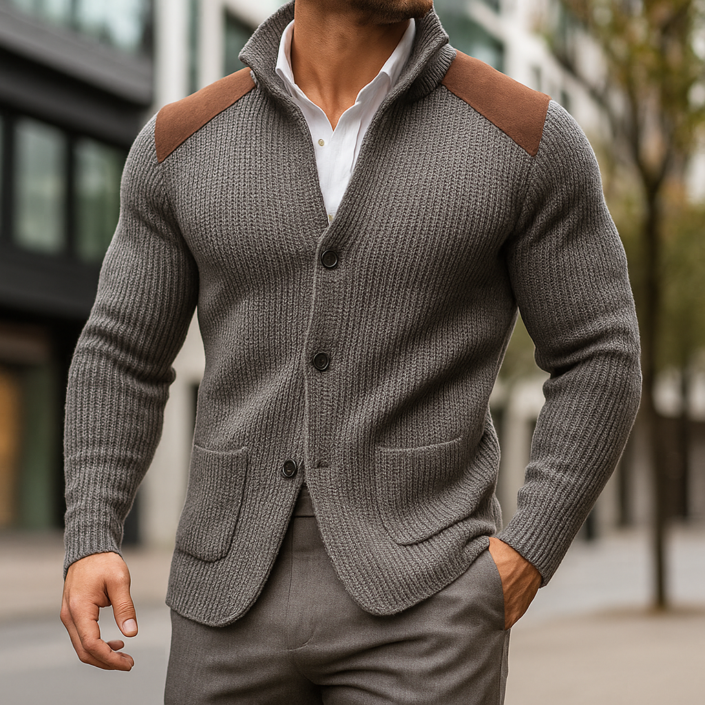 Eleganter Herren Strickblazer - Komfortabel und Vielseitig für Business und Freizeit