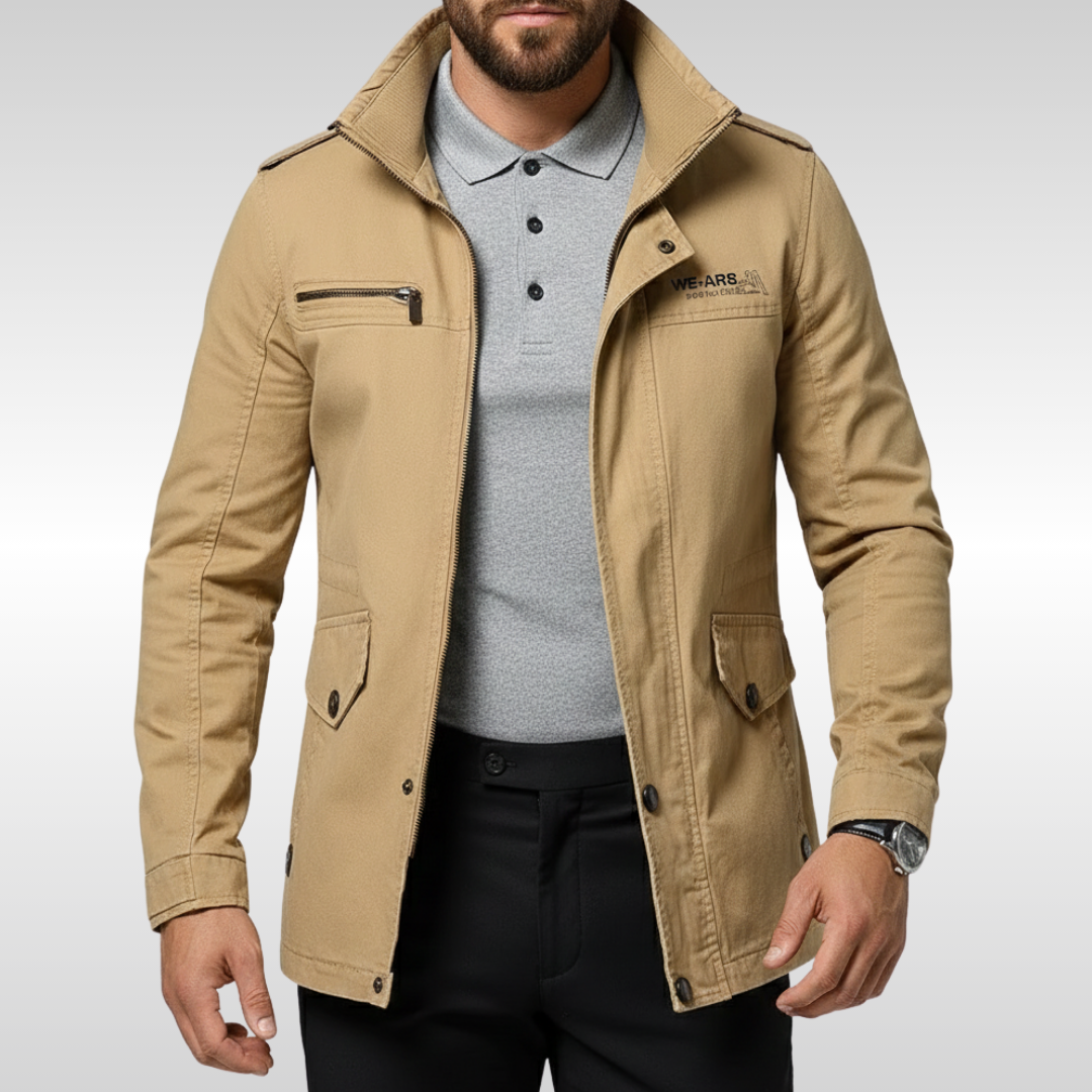 Strukturierte moderne Herren Feldjacke