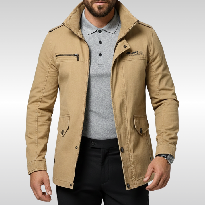 Strukturierte moderne Herren Feldjacke