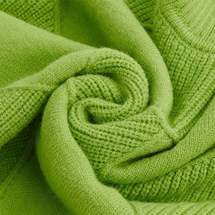 Strukturierter Damen Rollkragenpullover mit geometrischem Muster - Weich und Elegant