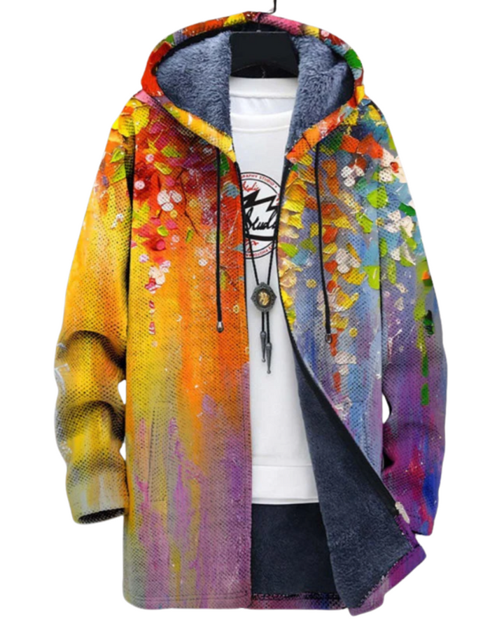 Luxuriöse Handgestrickte Herren Strickjacke